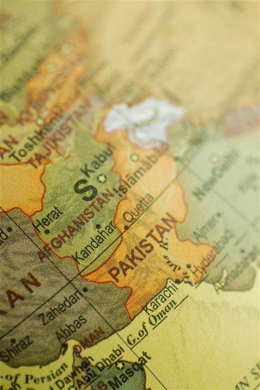 Pakistan map with global connections